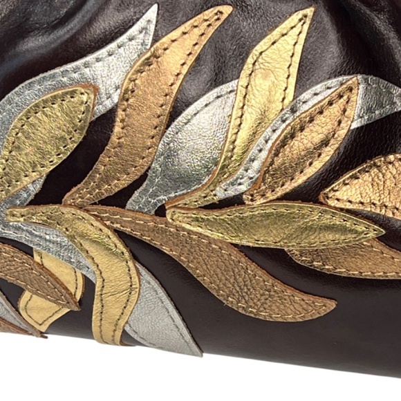 Patricia Nash Ealing Frame Leather Bag in Chocolate Color - Picture 3 of 16